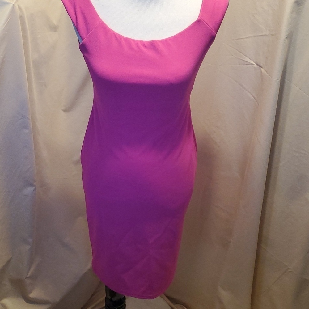 Eliza J Pink Bodycon Midi Dress SZ 4P